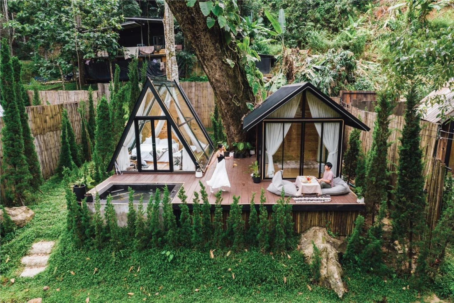 Morning Star Glamping Hotell Ban Pok Nai Exteriör bild