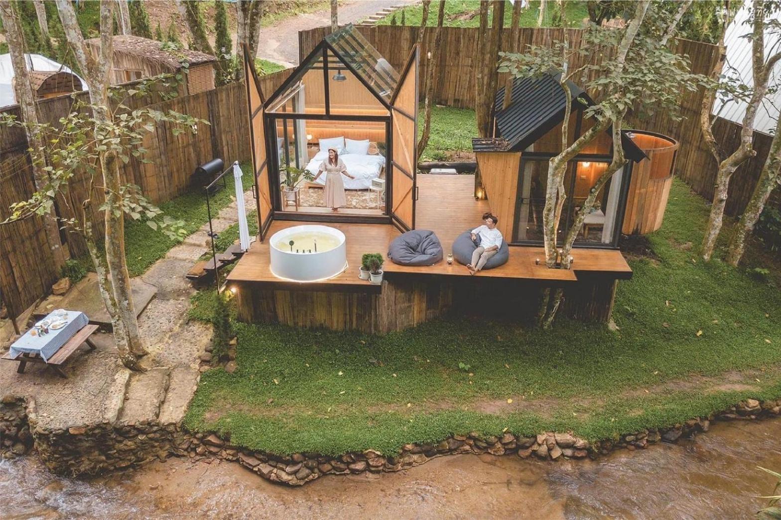 Morning Star Glamping Hotell Ban Pok Nai Exteriör bild